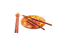 Палочки для  еды из янтаря AZJ-chop-sticks-2