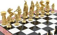 Шахматы подарочные из камня ВИКИНГИ AZRK-3730601*
