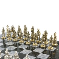 Шахматы подарочные из камня РИМЛЯНЕ VS ГАЛЛЫ AZY-122642