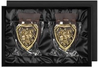 Набор из 2-х бокалов для виски ГЕОРГИЙ ПОБЕДОНОСЕЦ в подарочной коробке GP-13000678