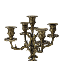 Канделябр на пять свечей из бронзы ПРИНЦИПАЛ BP-14035-A