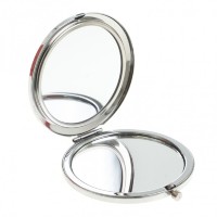 Зеркальце круглое из лазурита, цвет серебро AZY-122767