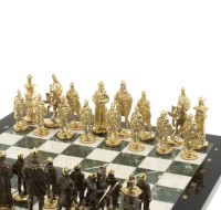 Шахматы подарочные из камня БОГАТЫРИ AZY-127560