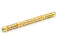 Подарочная шариковая ручка с хризопразом AZRK-3330230