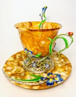 Чашка чайная из янтаря ИРИС AZJ4402/L