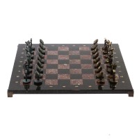 Шахматы подарочные из камня и бронзы ИДОЛЫ AZY-124906