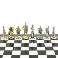 Шахматы из камня РУССКИЕ ВИТЯЗИ AZY-123374