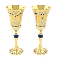 Набор бокалов для вина и шампанского с гравюрой Златоуст AZRK-3331021