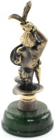 Статуэтка из бронзы КРОЛИК ФОКУСНИК на подставке из нефрита AZRK-1350650-2