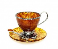 Чашка чайная из янтаря ВЕНЕЦИЯ AZJ-11504/L