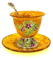 Чашка чайная из янтаря КОЛИБРИ AZJ/4201/L