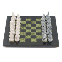 Шахматы из натурального камня - СЕВЕРНЫЕ НАРОДЫ AZY-6853