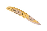 Складной нож подарочный ОХОТНИКИ НА ПРИВАЛЕ AZS029Г1М-64