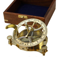 Морской компас в деревянном футляре NA-1631-B