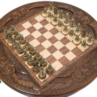 Стол ломберный шахматный КРУГ СВЕТА GDkh403 