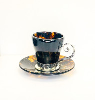 Кофейный набор из янтаря АНТИК AZJ-3703/black