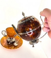 Чайник заварочный из янтаря ЦЕЗАРЬ AZJ-chay/czr