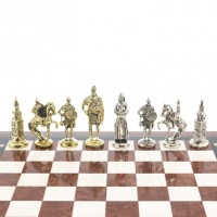 Шахматы из камня РУССКИЕ ВИТЯЗИ AZY-123304