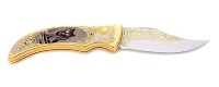 Складной подарочный нож СОБАКА С ВОЛКОМ AZS029.3-31