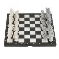Шахматы подарочные из камня РУССКИЕ СКАЗКИ AZY-8054