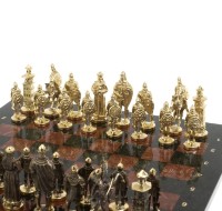 Шахматы подарочные из камня БОГАТЫРИ AZY-127586