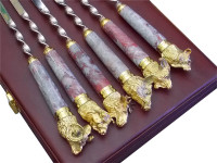 Шашлычный набор шампуров с чарками 047НШ-008