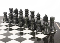 Шахматный стол с каменными фигурками AZY-7832