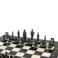 Шахматы подарочные из камня и бронзы ИДОЛЫ AZY-124904