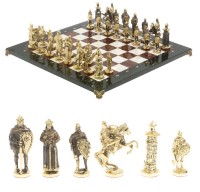 Шахматы подарочные БОГАТЫРИ с фигурами из бронзы AZY-127559