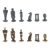 Шахматы подарочные из камня и бронзы ИДОЛЫ AZY-124909
