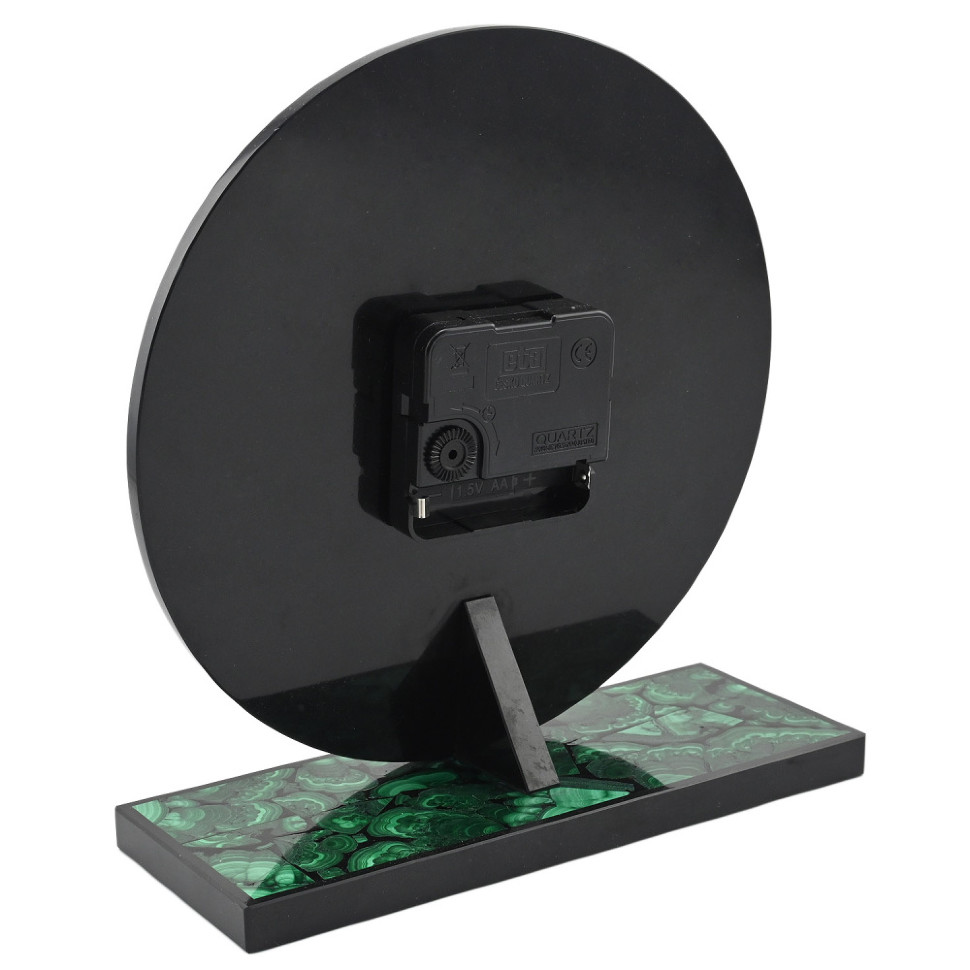 Часы настольные из малахита AZRK-3200545 Часы настольные из малахита AZRK-3200545