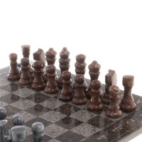Шахматы из лемезита ТУРНИРНЫЕ с гравировкой AZY-124577