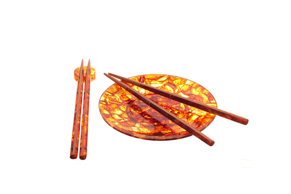 Палочки для еды из янтаря AZJ-chop-sticks-2 Палочки для еды из янтаря AZJ-chop-sticks-2