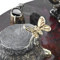 Статуэтка из бронзы САДОВНИК на подставке из яшмы 037rk.1350999