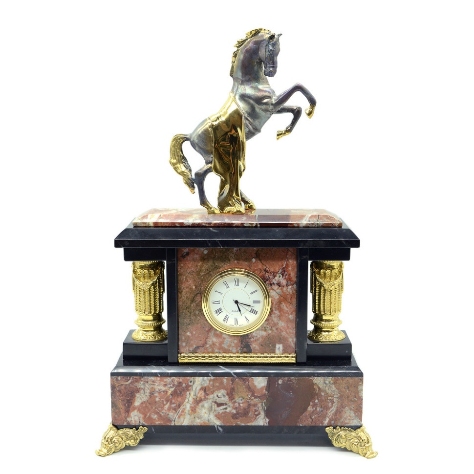 Часы каминные КОНЬ С ПОПОНОЙ AZRK-1317576n Часы каминные КОНЬ С ПОПОНОЙ AZRK-1317576n
