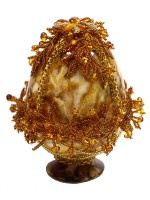 Яйцо пасхальное из янтаря AZ-0348