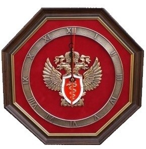 Часы настенные ЭМБЛЕМА ФСКН GT-12-076 Часы настенные ЭМБЛЕМА ФСКН GT-12-076