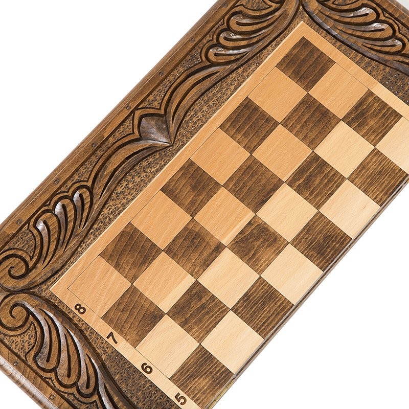 Шахматы + нарды резные GDam454 Шахматы + нарды резные GDam454