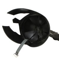 Шлем АХИЛЛЕСА чёрный с чёрным плюмажем NA-3695