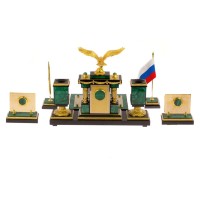 Настольный письменный набор из малахита ОРЁЛ 072125281