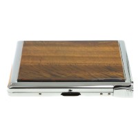 Портсигар для 10-ти сигарет с зажигалкой из камня тигровый глаз 072123429