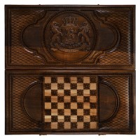 Нарды резные ГЕРБ ГРУЗИИ GDdm018