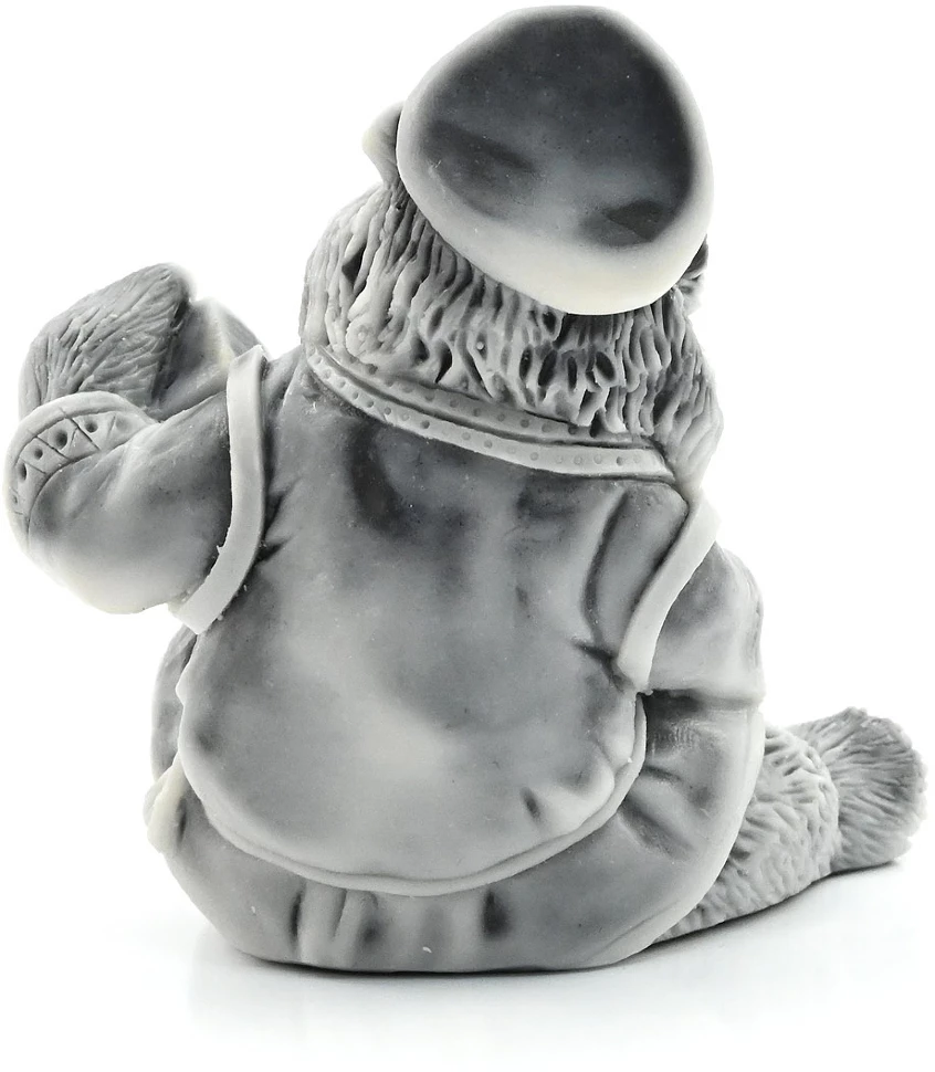 Фигурка из мраморной крошки МЕДВЕДЬ ИГРАЕТ НА ГАРМОШКЕ AZRK-1330575
