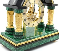 Часы каминные из малахита КОНЬ AZRK-3200539