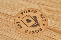 Набор для покера BLACK STARS на 500 фишек в кейсе из ДУБА GD-bs500d-k