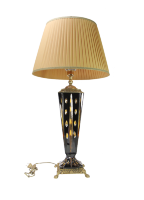 Лампа настольная, интерьерная, на бронзовом основании OB-223-AG