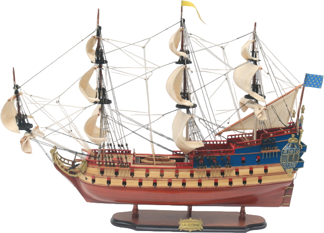 Модель английского парусника UNICORN WOOD TS-0083-W-80