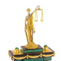 Настольный письменный набор из малахита ФЕМИДА 072125278