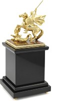 Часы из яшмы и долерита ГЕОРГИЙ ПОБЕДОНОСЕЦ AZRK-3301235n
