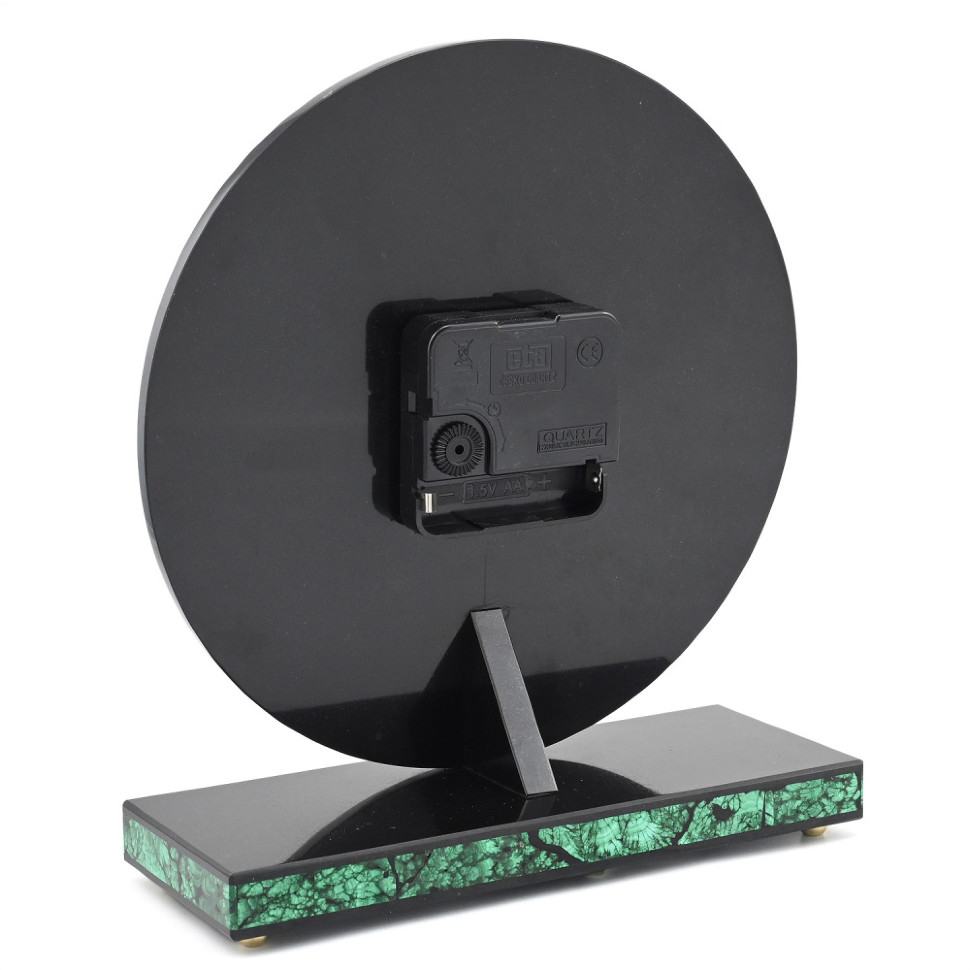 Часы настольные из малахита AZRK-3200546 Часы настольные из малахита AZRK-3200546